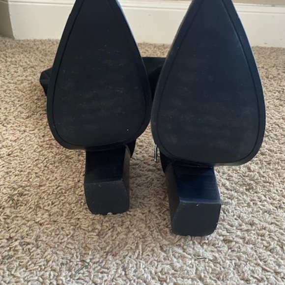 Marc Fisher Black Suede Over the Knee Boots - Sz 9 - Picture 2 of 3